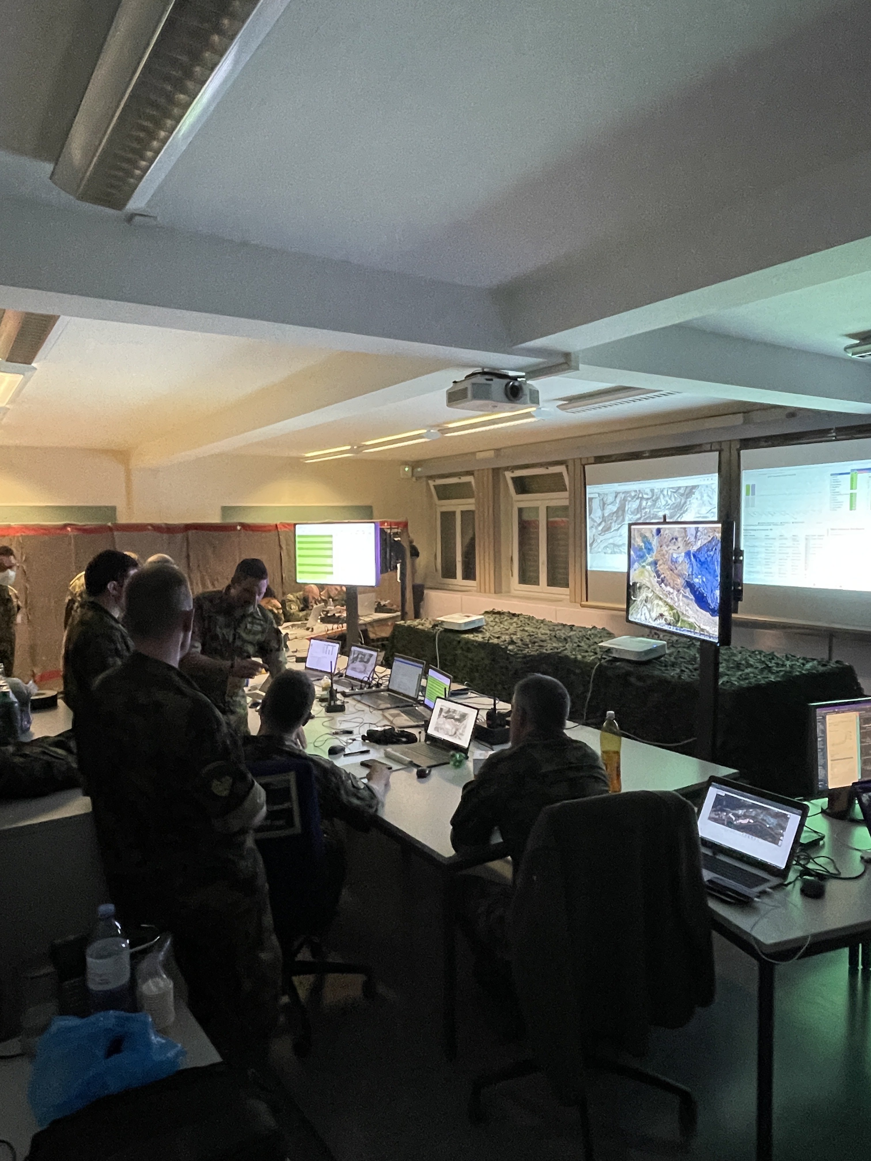 Command center during the PdG 2022