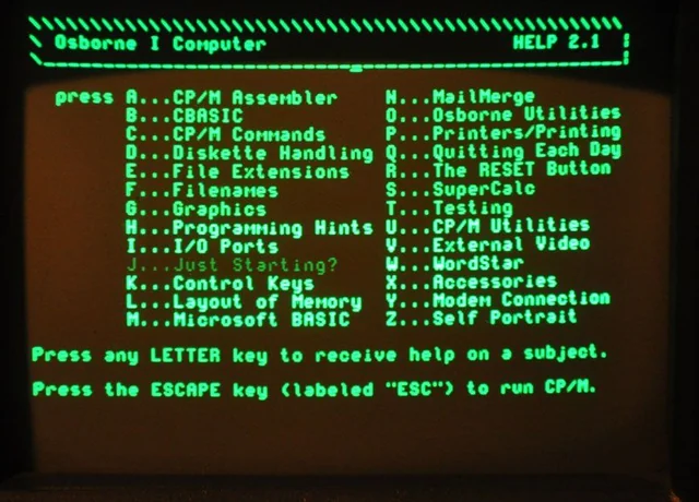 Osborne 1 Computer Screen (1981)