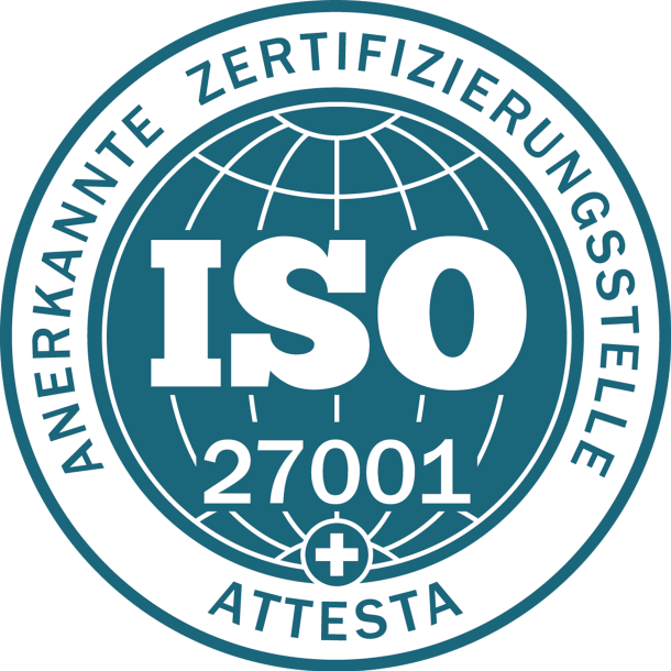 Sceau de certification ISO 27001