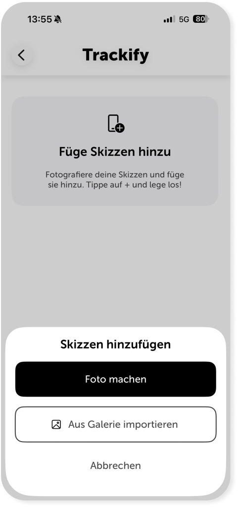 Ajouter une esquisse à un projet dans l'application Prototyper