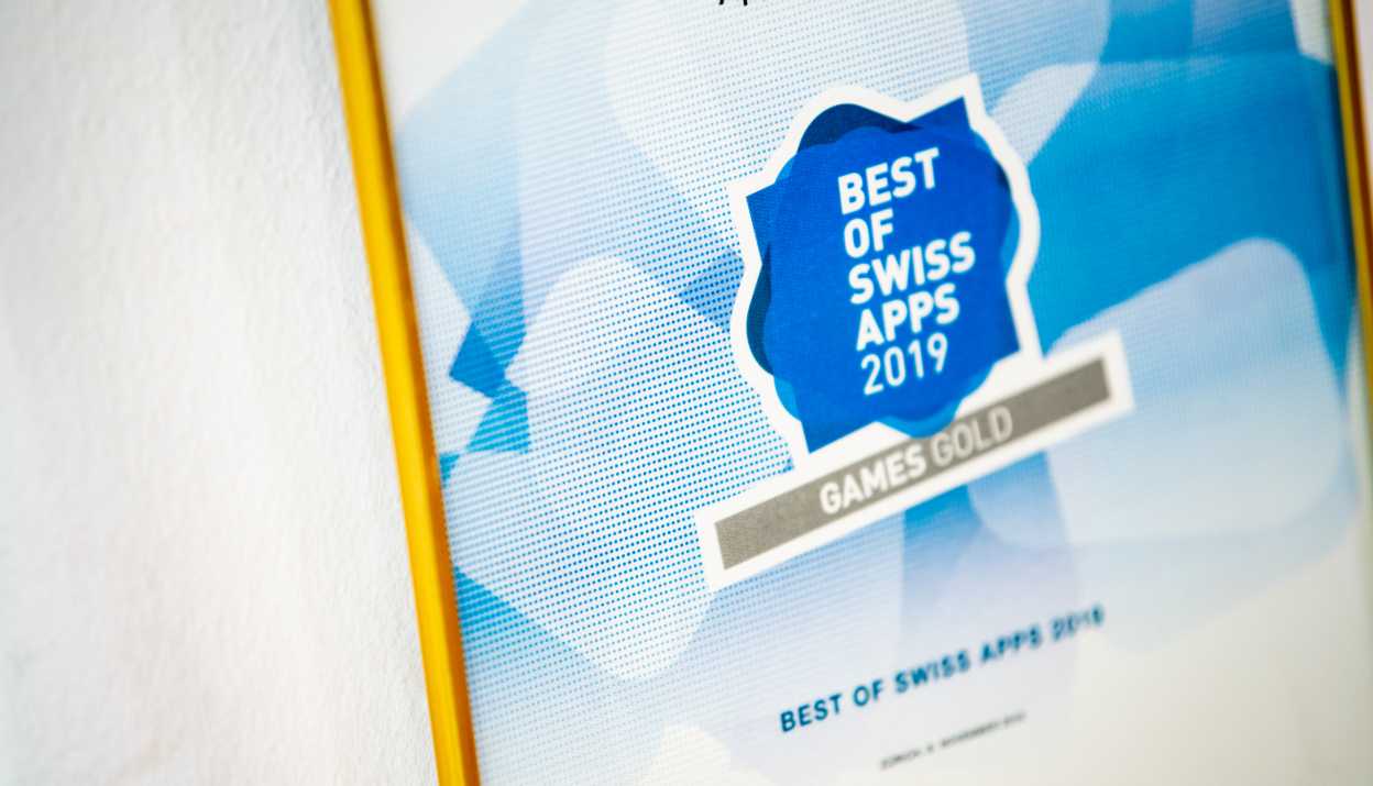 Apps with love Marketing Services - Certificat of the Best of Swiss Apps Awards