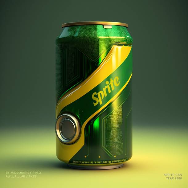 Cans of the future, future Sprite can designs by Till Könneker made with midjourney and photoshop