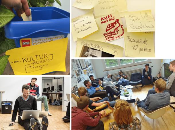 Kulturboard Post-it Sammlung