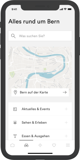 Bern Welcome App Karte