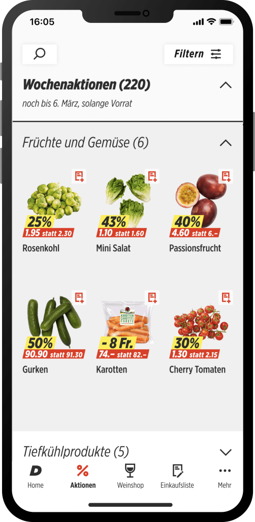 Aktuelle Denner Aktionen in der Übersicht