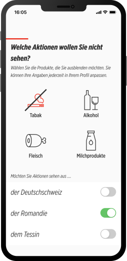 Finaler Screen Präferenzen