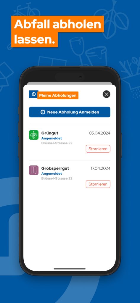 App Store Preview Screen Dräggwägg App - Annonce de la collecte