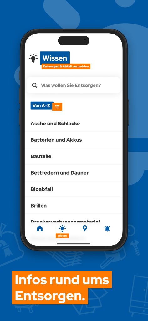 App Store Preview Screen App Dräggwägg - De A à Z sur l'élimination des déchets
