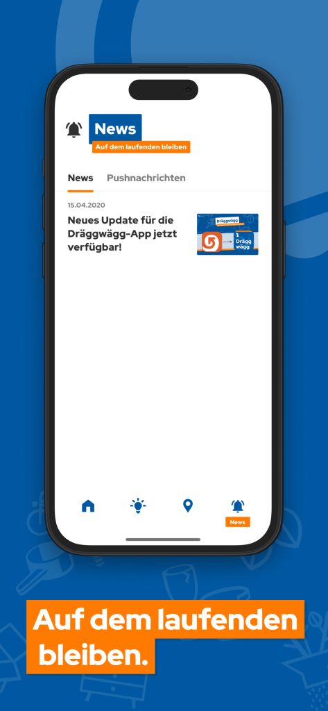 App Store Preview Screen Dräggwägg App - News