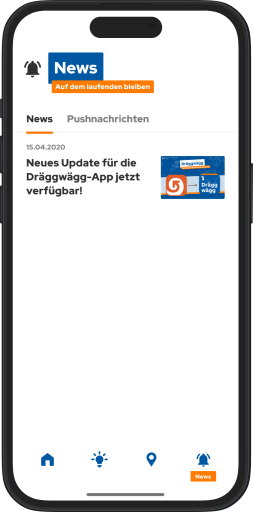Nouvelles dans l'application Dräggwägg