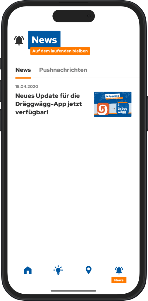 News in the Dräggwägg app