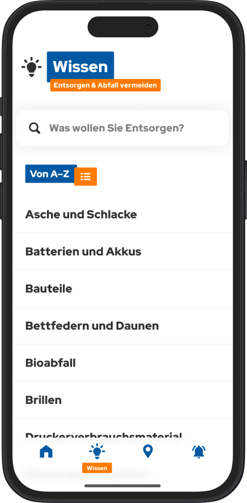 A-Z Knowledge about waste disposal