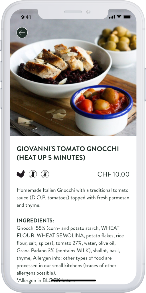 FELFEL Menü Detailbeschrieb