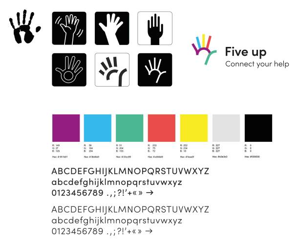 Brand development of Fiveup - logo development, CI colors and font selection