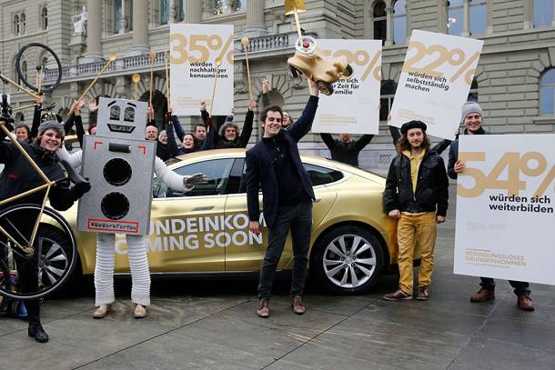 Kampagne zur Abstimmung über das Grundeinkommen 2017