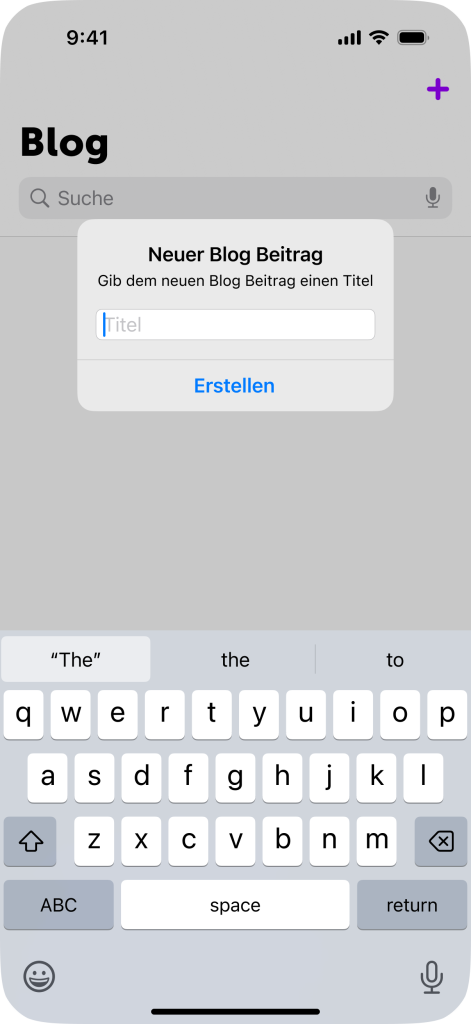 Systemdialog und Tastatur in iOS18