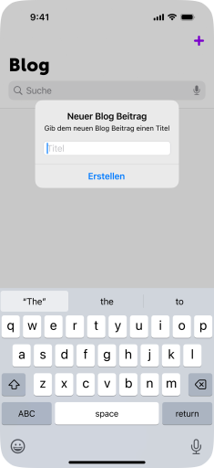 Systemdialog und Tastatur in iOS18