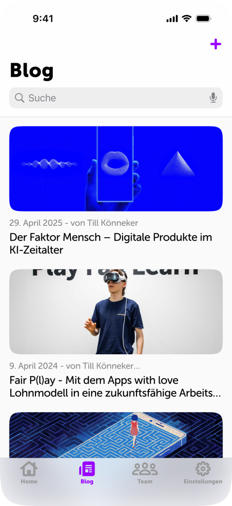 Screen mit iOS18 Tapbar