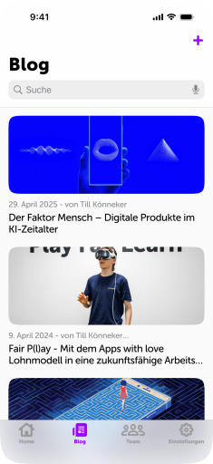 Screen mit iOS18 Tapbar