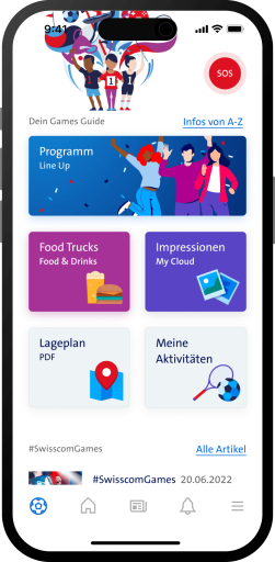 Fonctionnalité MIA Event pour les événements Swisscom