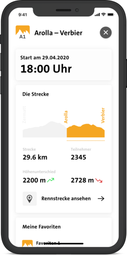 Detailansicht Etappe