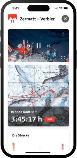 Détail de l'étape sur la carte et le flux vidéo