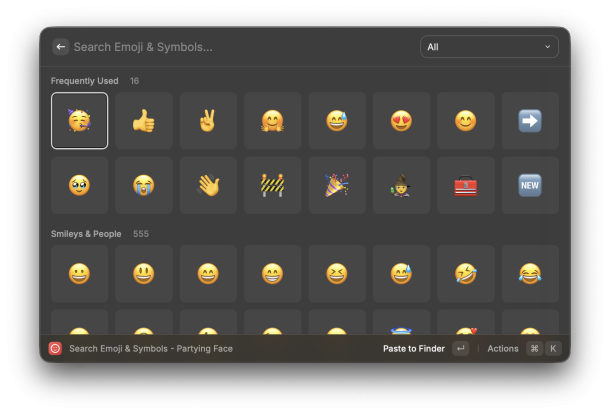 Raycast Emoji Picker