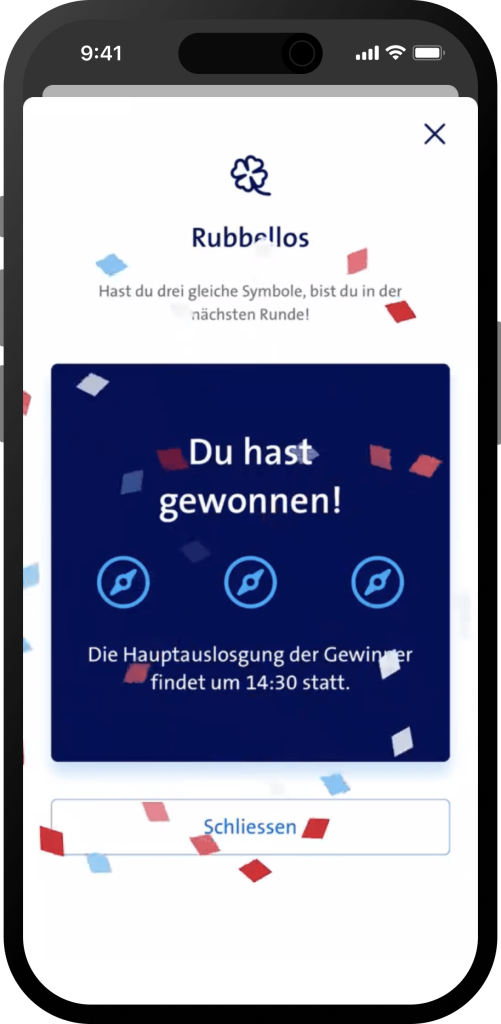 MIA Rubbellos Gewinn