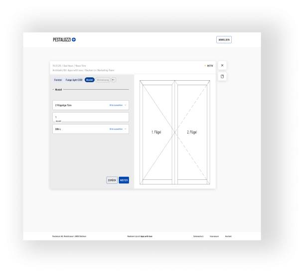 Configuration of the desired model