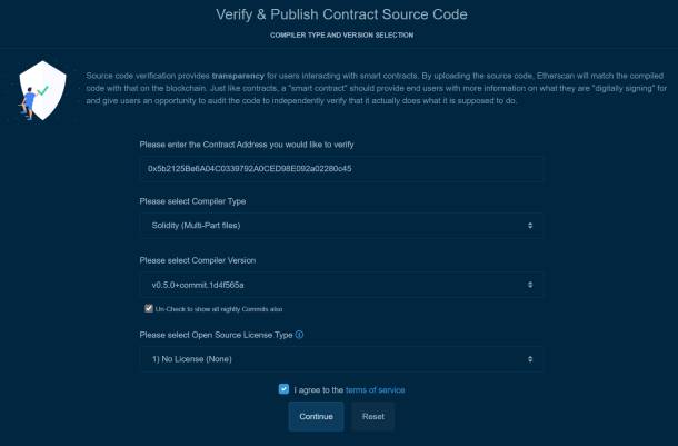Verifizieren und Publizieren des Source Codes