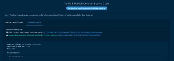 Verifizieren und Publizieren des Source Codes Step 3
